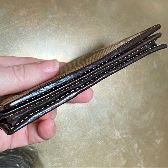 Mens COACH Wallet Business Credit Card Bifold Logo - Picture 9 of 11